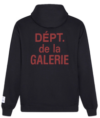 Gallery Dept. Burgundy Script Fleece Zip Hoodie