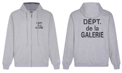 Gallery Dept. Slate Script Fleece Zip Hoodie