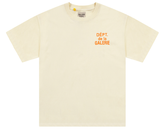 Gallery Dept. Cream Orange Script Tee