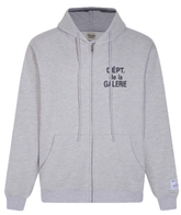 Gallery Dept. Slate Script Fleece Zip Hoodie