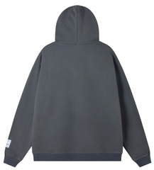 Gallery Dept. Charcoal Fleece Logo Zip Hoodie