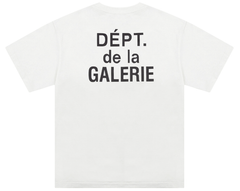 Gallery Dept. White Charcoal Logo Tee