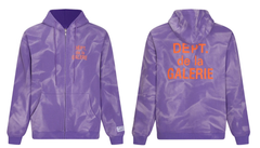Gallery Dept. Satin Script Zip Hoodie