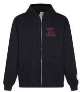 Gallery Dept. Burgundy Script Fleece Zip Hoodie