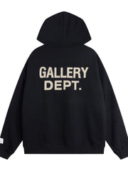 Gallery Dept. Cream Logo Fleece Hoodie