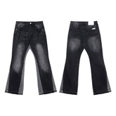 Gallery Dept. Black Contrast-Split Flare Jeans