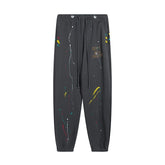 Gallery Dept. Charcoal Paint-Splatter Joggers