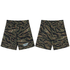 Gallery Dept. Tiger Camo White Logo Shorts