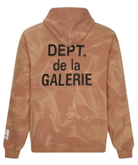 Gallery Dept. Sand Satin Script Zip Hoodie