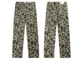 Gallery Dept. Olive Camo Straight-Leg Jeans