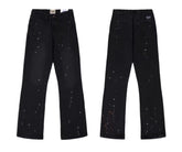 Gallery Dept. Black Paint-Splatter Flare Jeans