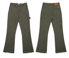Gallery Dept. Olive Vintage Flare Cargo Pants