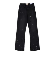 Gallery Dept. Black Paint-Splatter Flare Jeans