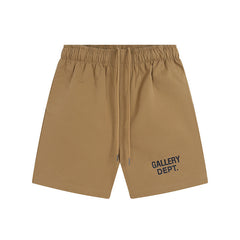 Gallery Dept. Khaki Minimal Logo Drawstring Shorts