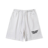 Gallery Dept. White Contrast Logo Shorts