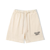 Gallery Dept. Cream Minimal Logo Shorts