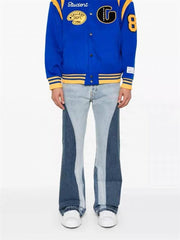 Gallery Dept. Two-Tone Washed Flare Jeans