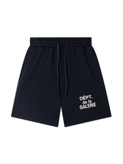 Gallery Dept. Black French Script Shorts
