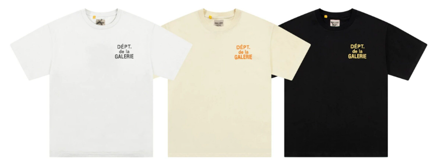 Gallery Dept. Black Golden Script Tee