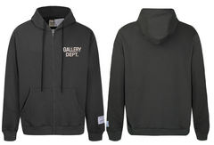 Gallery Dept. Graphite Mark Fleece Zip Hoodie