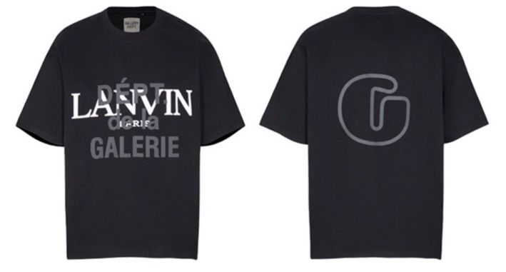 Lanvin x Gallery Dept. Black Logo Tee