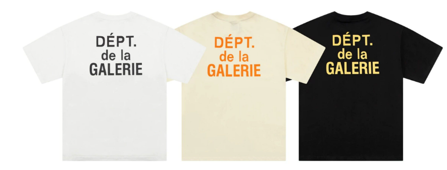 Gallery Dept. Black Golden Script Tee