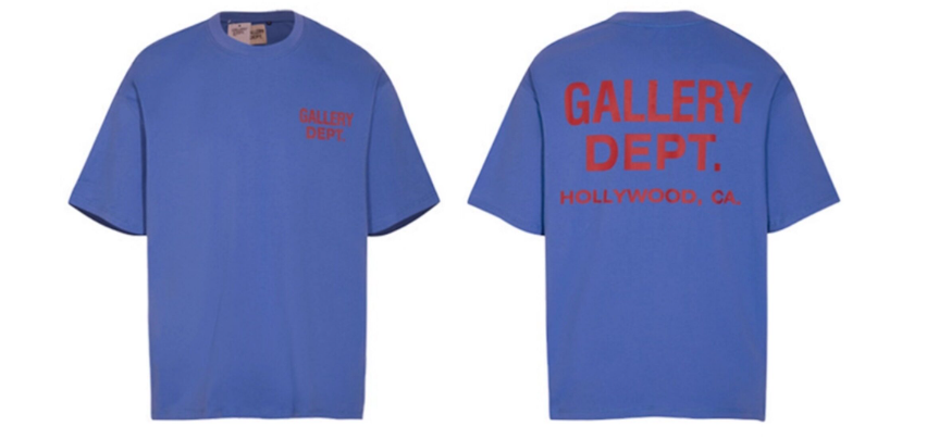 Gallery Dept. Royal Blue Red Logo Tee