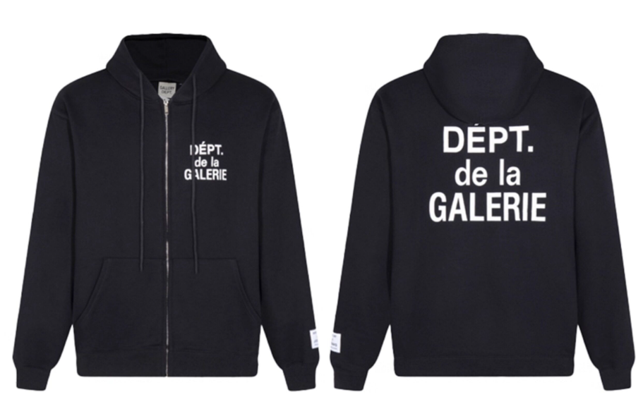 Gallery Dept. Paris Script Fleece Zip Hoodie