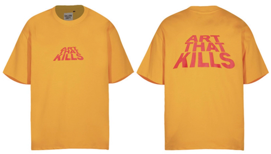 Gallery Dept. Orange Pop Art Slogan Tee