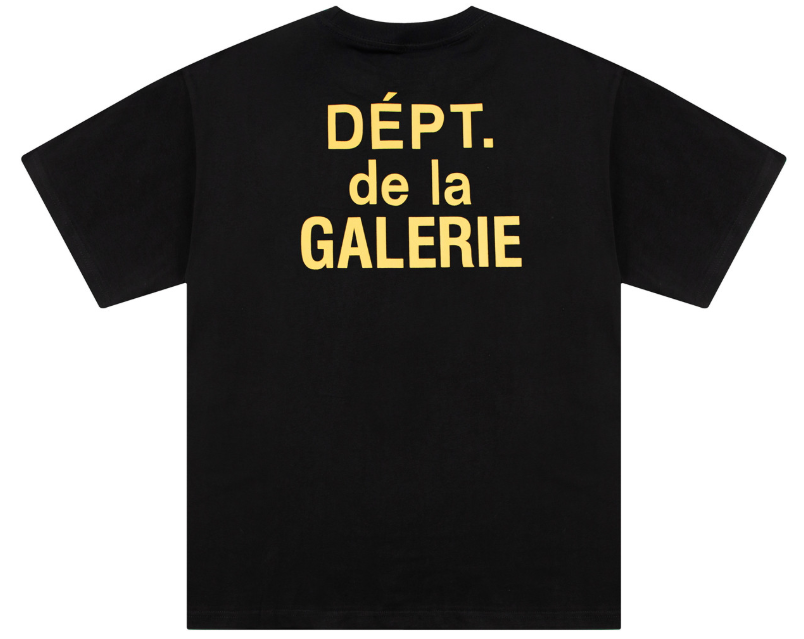 Gallery Dept. Black Golden Script Tee
