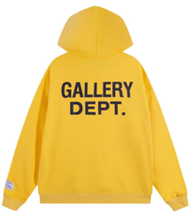 Gallery Dept. Yellow Fleece Logo Hoodie