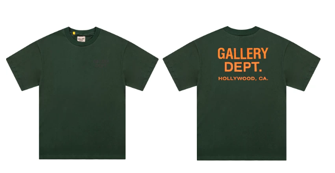 Gallery Dept. Forest Green Orange Logo Tee