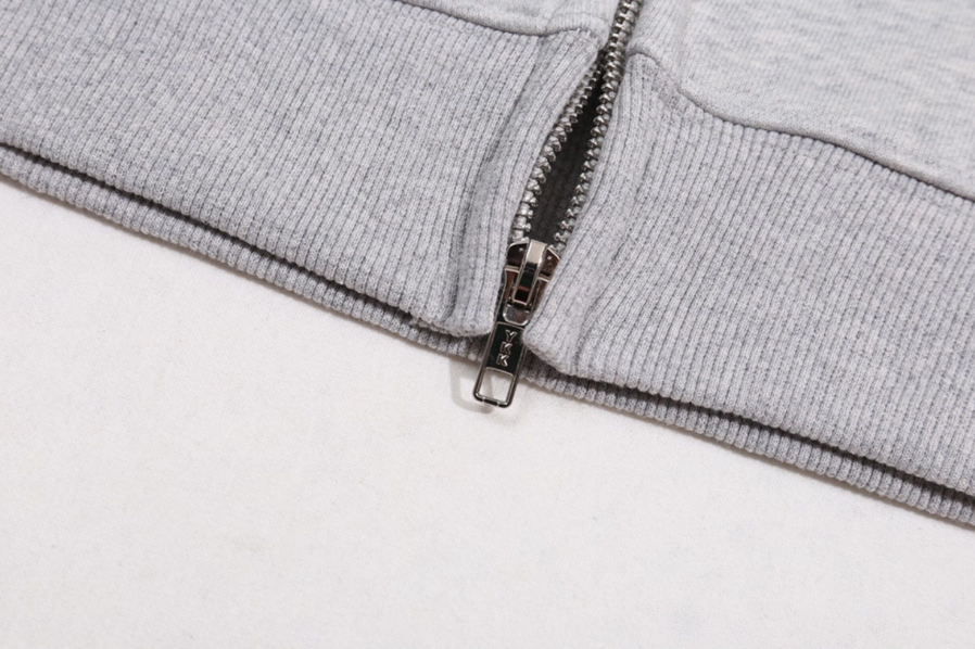 Gallery Dept. Grey Retro Boxing Zip Hoodie