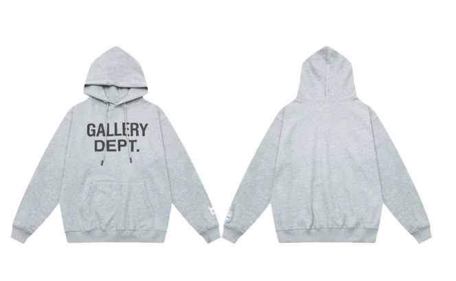 Gallery Dept. Grey Fleece Letter Hoodie
