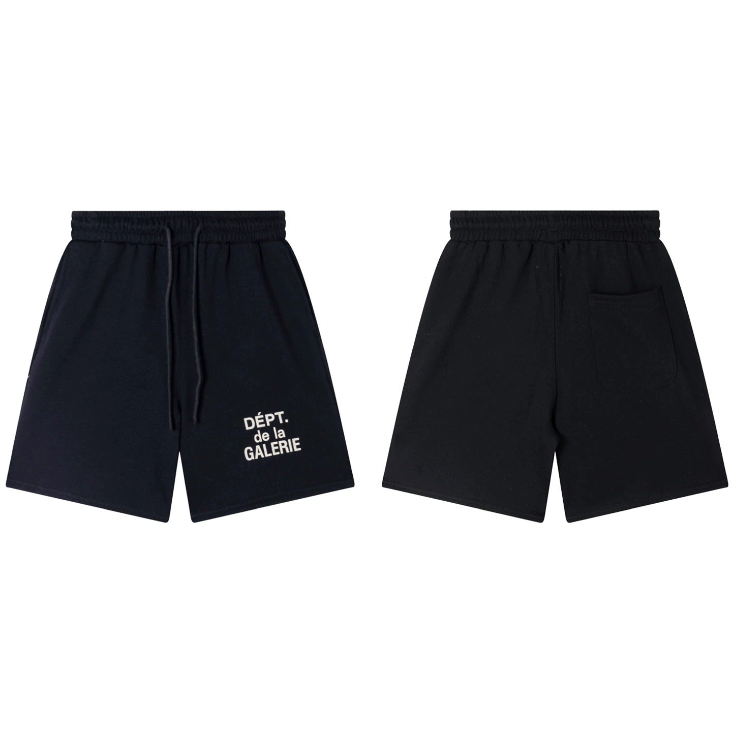 Gallery Dept. Black French Script Shorts