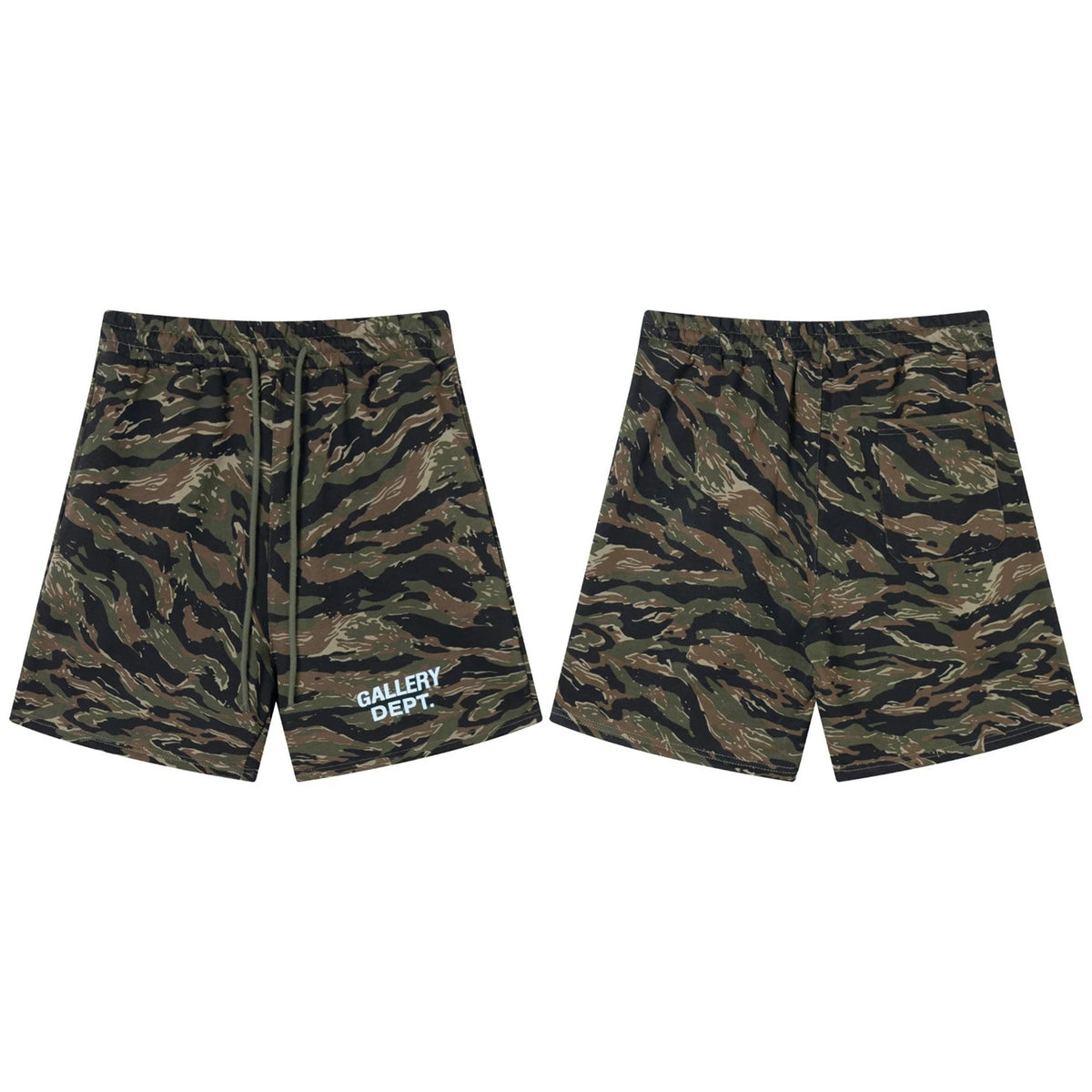 Gallery Dept. Tiger Camo White Logo Shorts