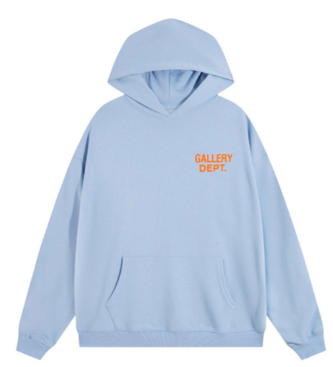 Gallery Dept. Sky Blue Fleece Graphic Hoodie