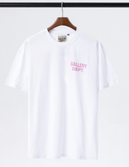 Gallery Dept. White Pink Logo Tee