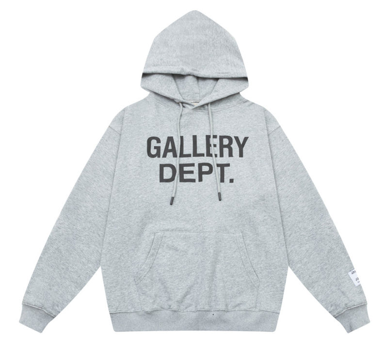 Gallery Dept. Grey Fleece Letter Hoodie