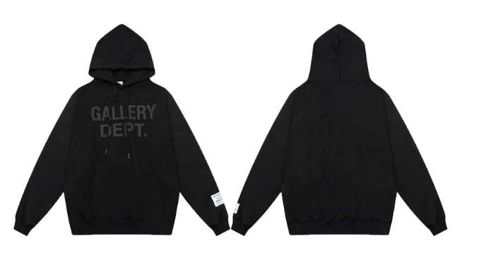 Gallery Dept. Onyx Fleece Logo Hoodie
