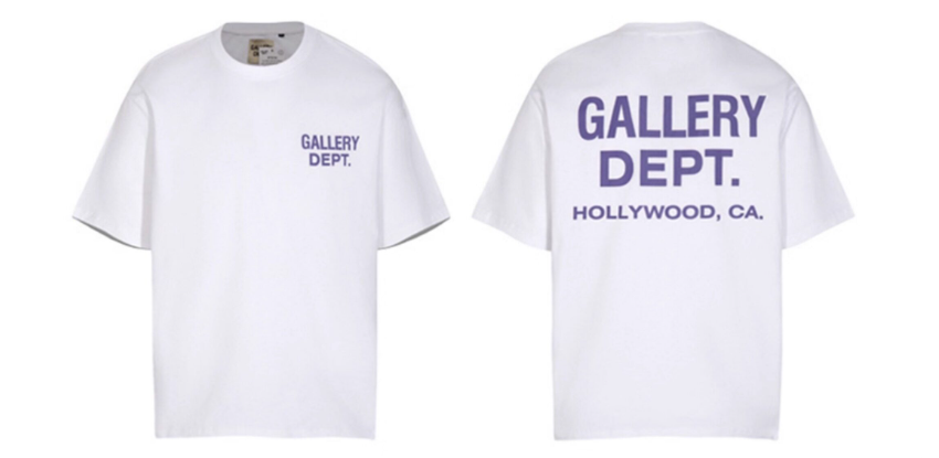 Gallery Dept. White Purple Hollywood Tee