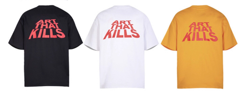 Gallery Dept. Orange Pop Art Slogan Tee
