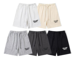 Gallery Dept. Black Logo Fleece Shorts