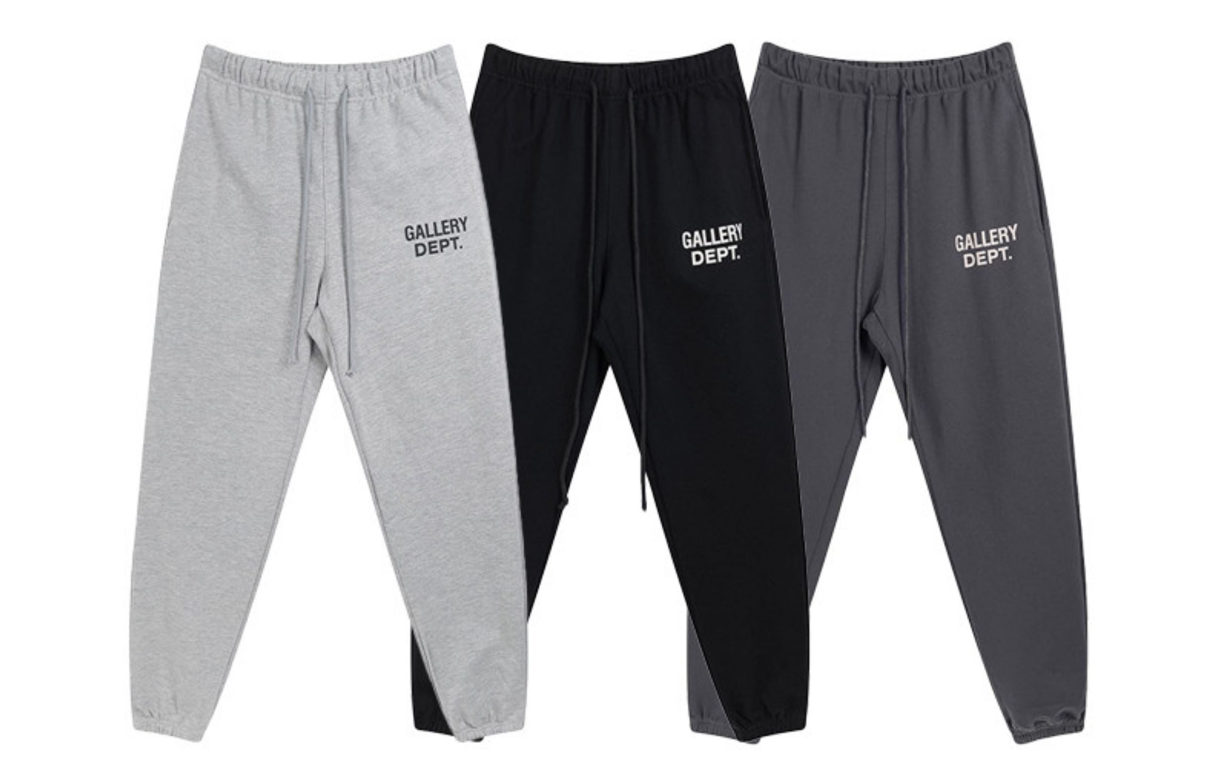 Gallery Dept. Dark Charcoal Logo Track Pants