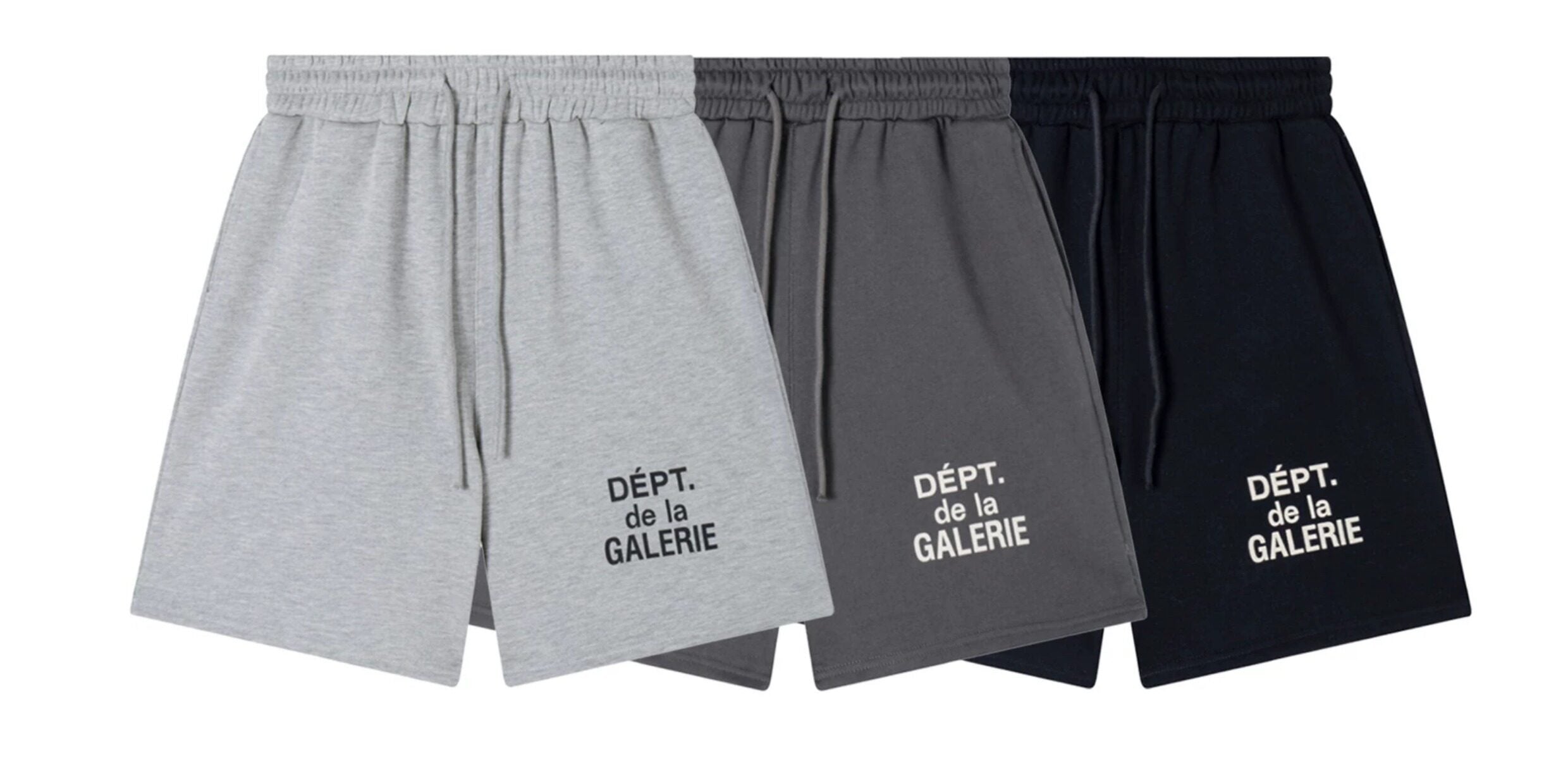 Gallery Dept. Grey French Logo Shorts