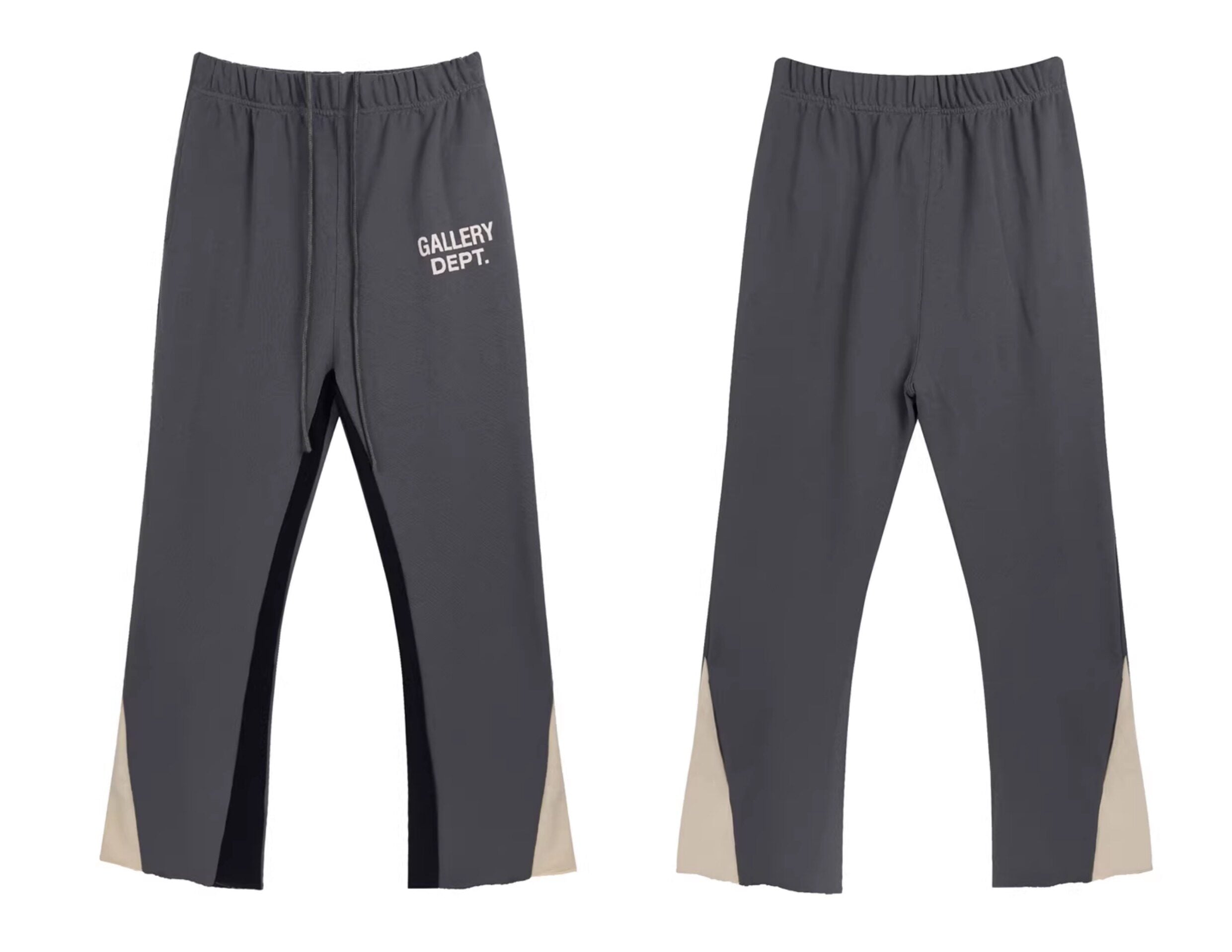 Gallery Dept. Charcoal Geometric Flare Pants