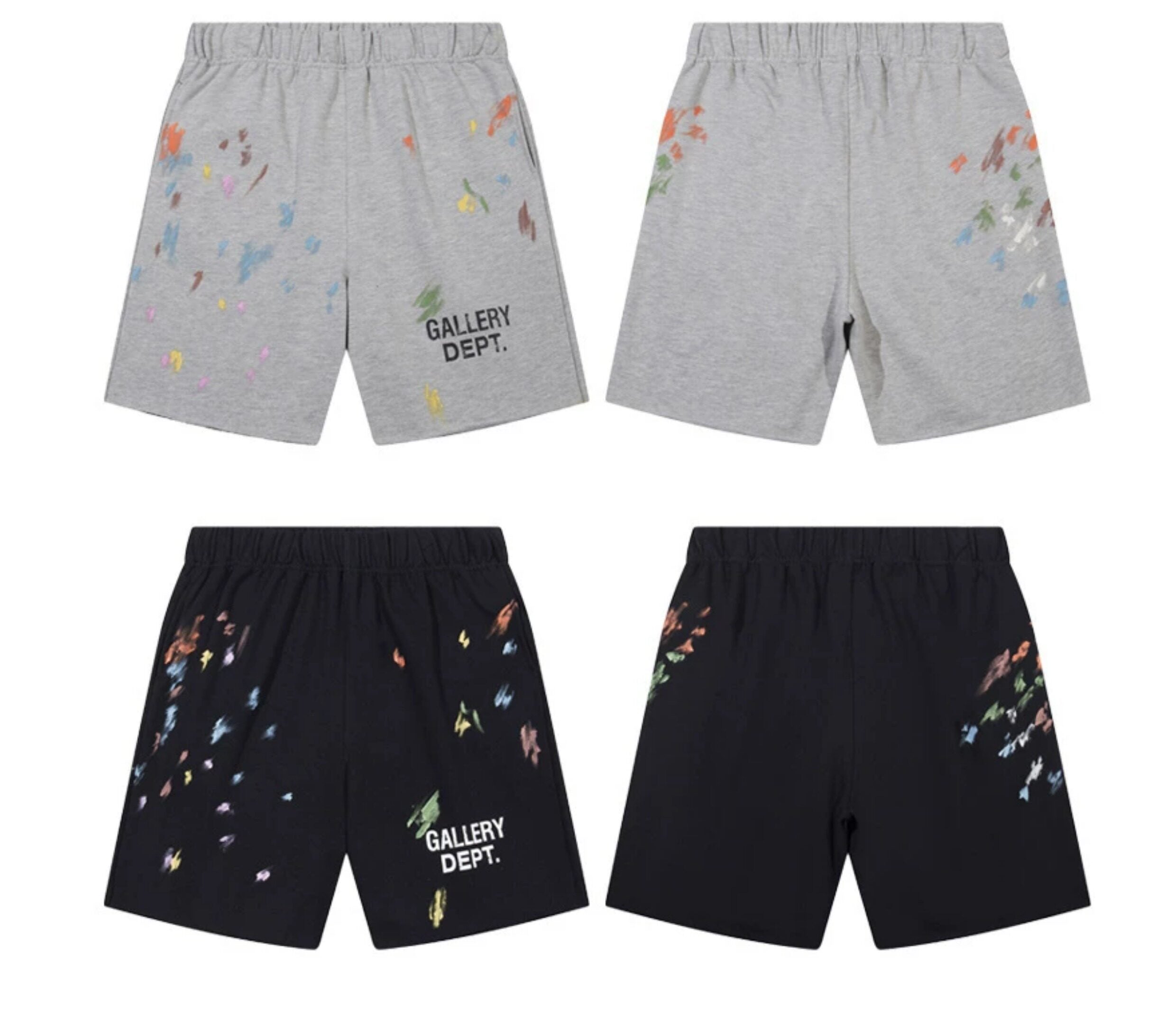 Gallery Dept. Multicolor Splatter Graphic Shorts