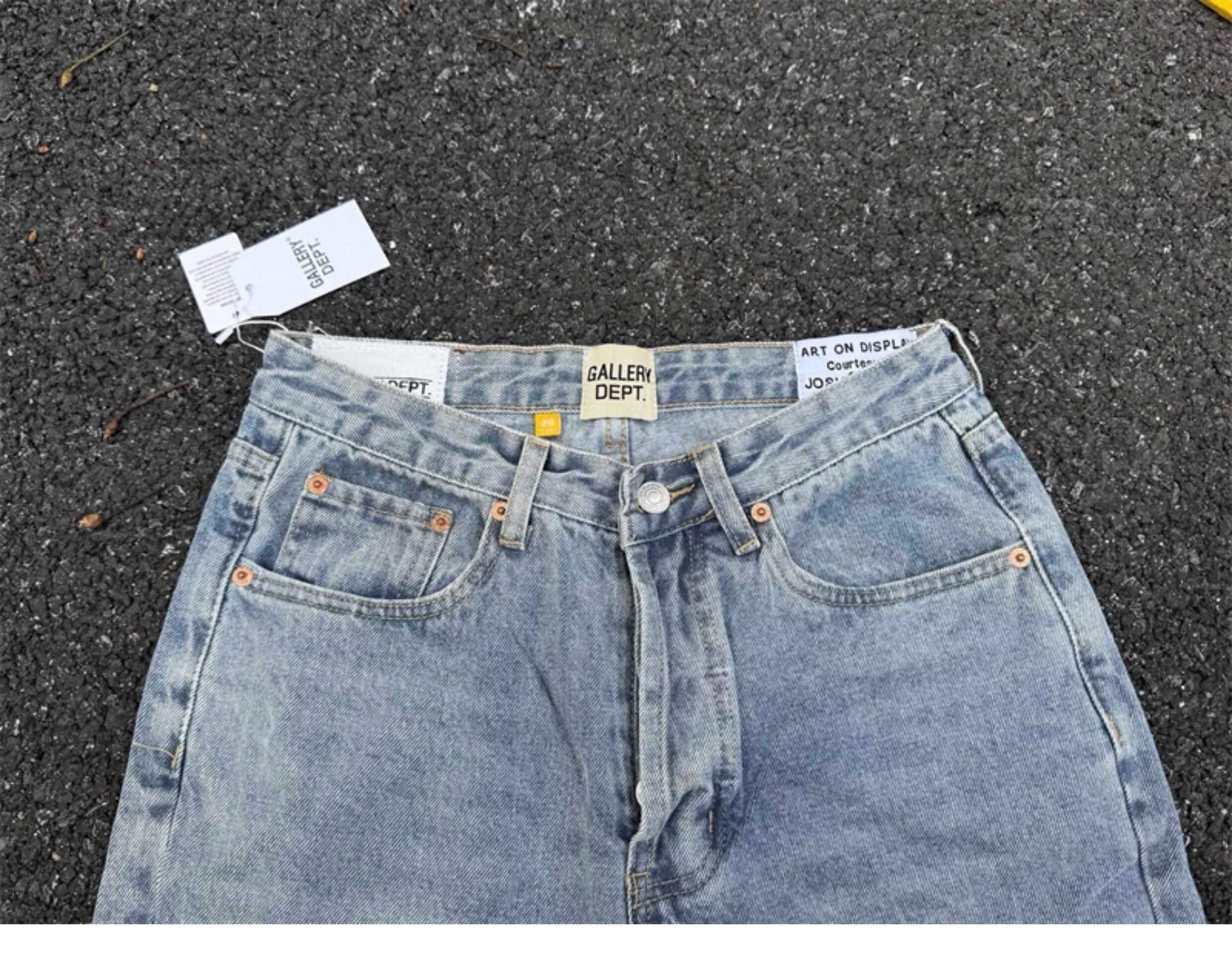 Gallery Dept. Contrast-Panel Split Flare Jeans