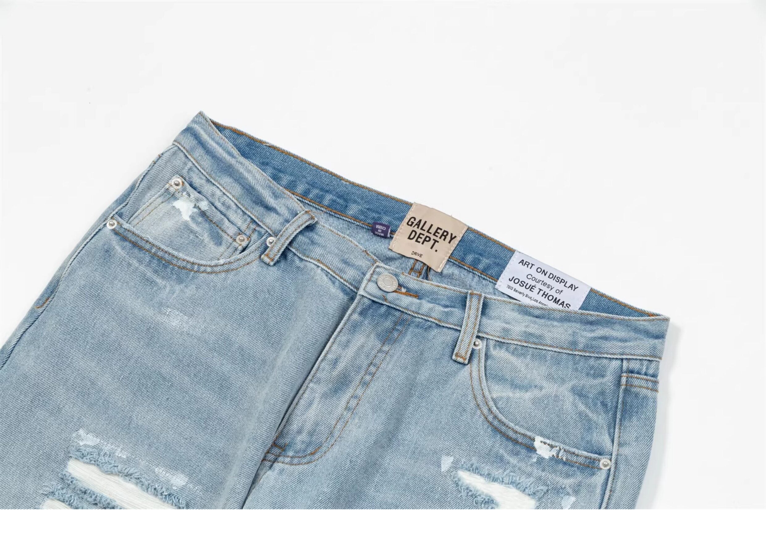 Gallery Dept. Distressed Paint-Splatter Flare Jeans