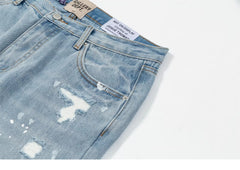Gallery Dept. Distressed Paint-Splatter Flare Jeans